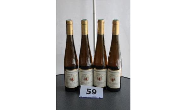4 flessen à 50cl witte wijn, Domaine du Moulin de Dusenbach, Gewurtztraminer, 2007